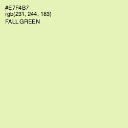 #E7F4B7 - Fall Green Color Image